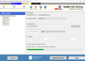 eSoftTools Yandex Backup and Migration screenshot