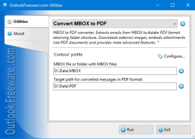 Convert MBOX to PDF for Outlook screenshot