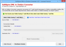 Import EML Files to Zimbra screenshot