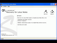 Recovery for Lotus Notes screenshot