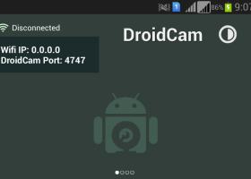 DroidCam screenshot