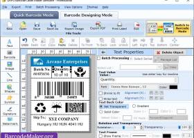 Barcode Maker Applications screenshot