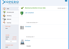 Xopero Cloud Personal screenshot