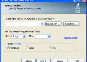Jar2Exe screenshot