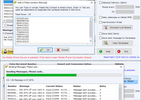 Excel Bulk SMS Sender using GSM Phone screenshot