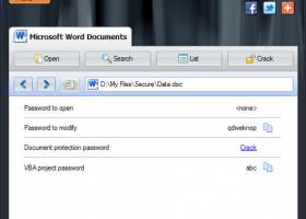 Word Password Recovery Lastic screenshot