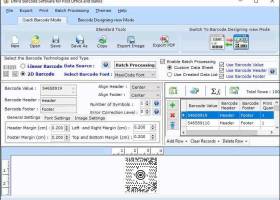 Product Handling Barcode Maker Software screenshot