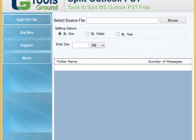 ToolsGround Split Outlook PST screenshot