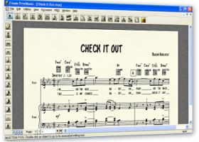 Finale PrintMusic screenshot