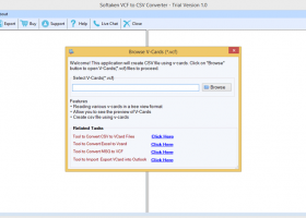 Softaken VCF to CSV Converter screenshot