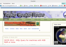 DustyNet Web Browser screenshot