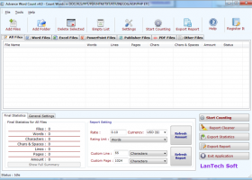 Advance Word Count screenshot