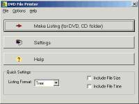 DVD File Printer screenshot