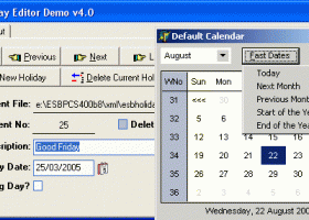 ESBPCS-Dates for VCL screenshot