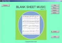 Blank Sheet Music screenshot