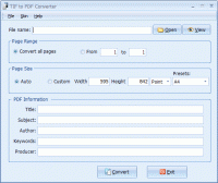 PDFArea TIF to PDF Converter screenshot