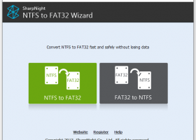 NTFS to FAT32 Wizard screenshot
