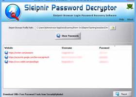 Sleipnir Password Decryptor screenshot