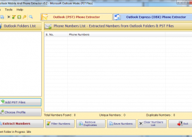 Outlook Mobile &  Phone Number Extractor screenshot