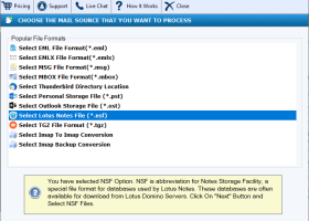 FixVare NSF to PST Converter screenshot