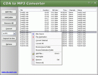 CDA to MP3 Converter screenshot
