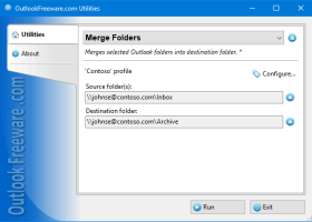 Merge Folders for Outlook screenshot