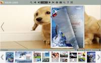 Flash Magazine Themes in Cute Dog Style screenshot