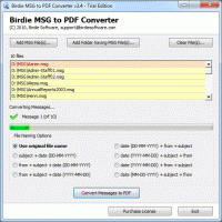 Convert MSG to PDF screenshot