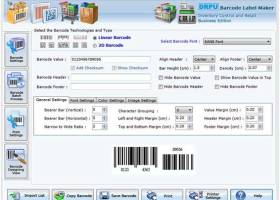 Retail Barcode Label Creator Software screenshot