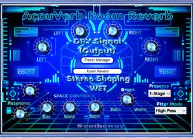 AcouVerb Reverb VST VST3 Audio Unit screenshot