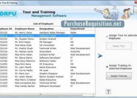 Employee Tour Management Tool screenshot