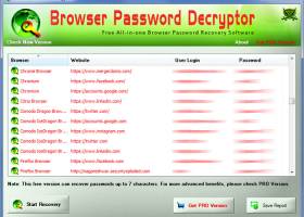 Browser Password Decryptor screenshot