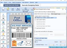 Post Office Barcode Label Tool screenshot