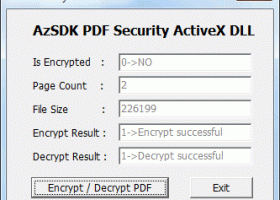 AzSDK PDF Security ActiveX DLL screenshot