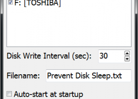 Prevent Disk Sleep screenshot