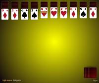 spider solitaire, 4 suit screenshot