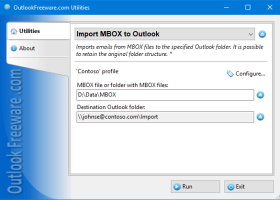 Import MBOX to Outlook screenshot