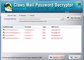 Password Decryptor for Clawsmail screenshot