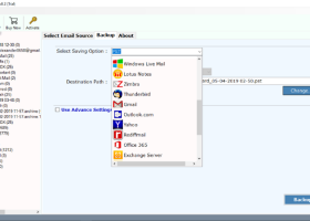 Email Backup Wizard screenshot