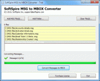 Outlook MSG to MBOX screenshot