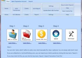 ezACH Deposit Software screenshot