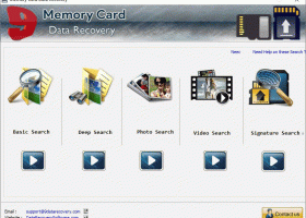 Freeware Memory Card Data Recovery Tool screenshot