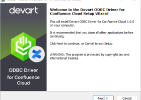 Devart ODBC Driver for Confluence Cloud screenshot