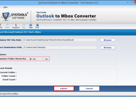 PST to MBOX Converter screenshot