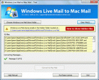 Importing Windows Live Mail into Mac Mail screenshot