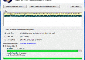 Convert Thunderbird to Windows Live Mail screenshot