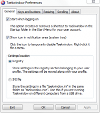 Taekwindow screenshot