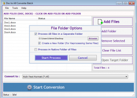 Doc to All Converter Batch screenshot