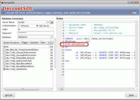 DecryptSQL screenshot
