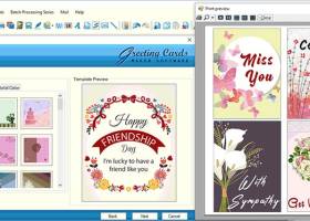 Photo Greetings Designing Software screenshot